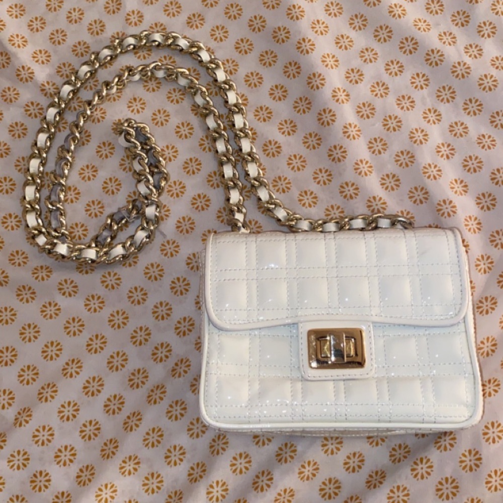 Sandro Vicari quilted chain crossbody purse